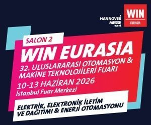 WinEurasia 32.Uluslararası Otomasyon&Makine Teknolojileri Fuarı 10-13 Haziran 2026 İstanbul Fuar Merkezi'nde